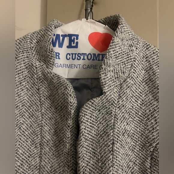 Wool White Gray Blazer - Picture 3 of 7